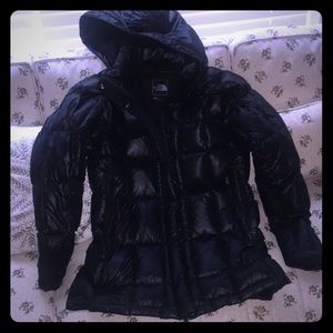 North Face Puffer Trench Jacket